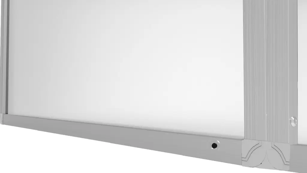 Bacheca portavvisi magnetica bianca 180x120cm anta e struttura in alluminio