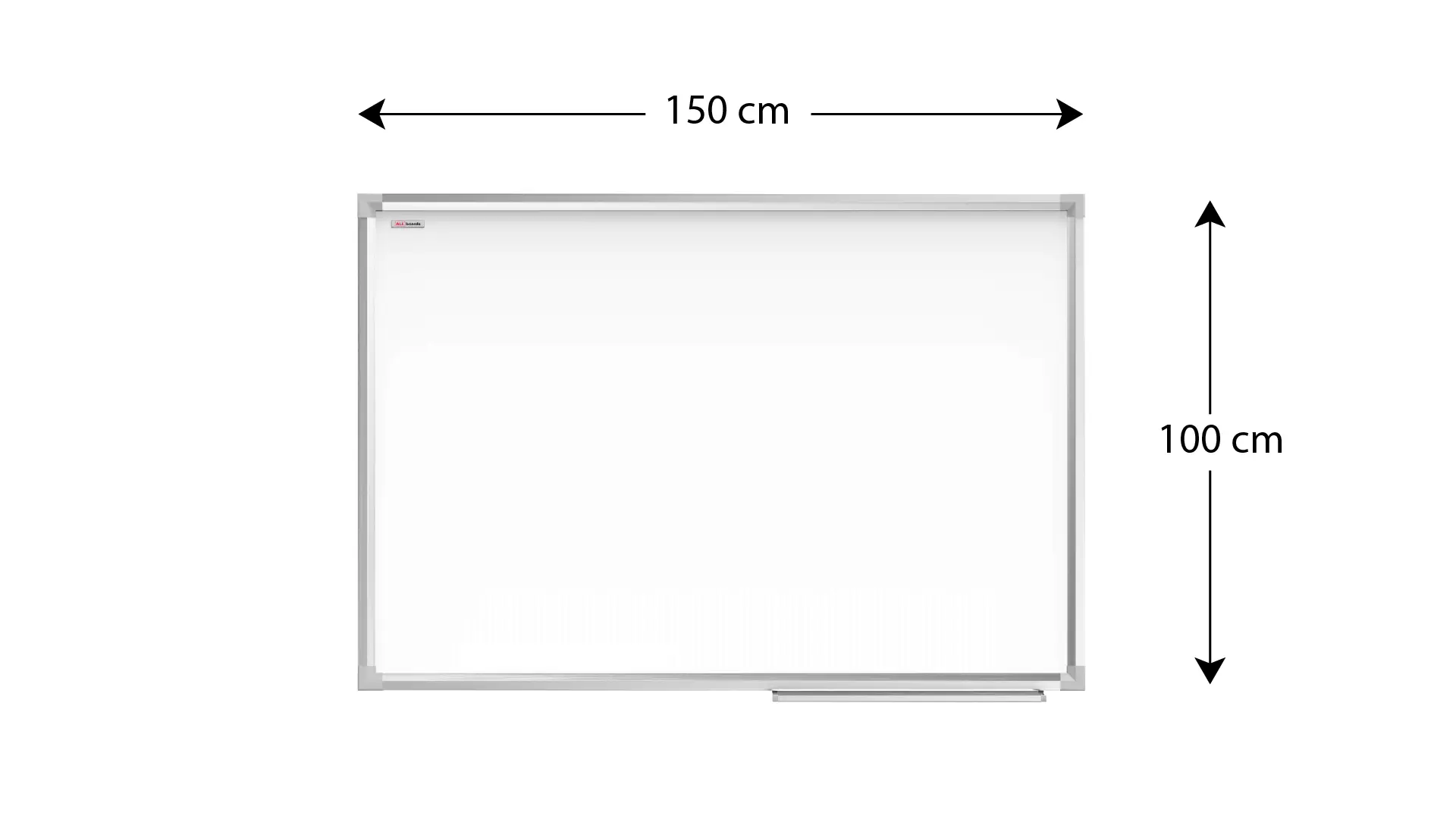 Lavagna magnetica bianca trittico 100x170 // 340 cm