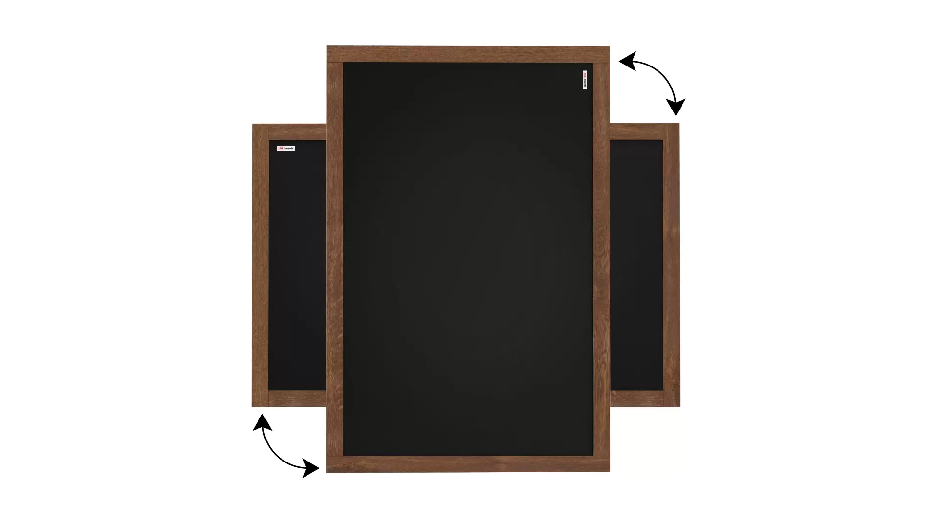 OfficeTree Lavagna Magnetica da Parete - 50x70 cm con Panno e 2x Gessetti -  Lavagna Magnetica Nera - Blackboard Vinyl - Lavagna Adesiva - Lavagna per