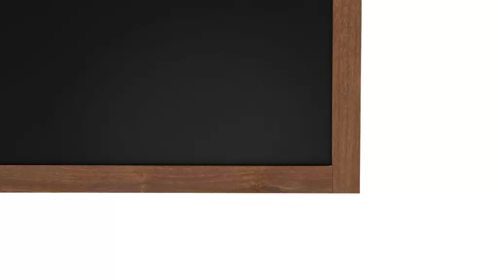 Lavagna nera da gesso in cornice di legno 200x120 cm