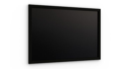 Lavagna nera da gesso 60x40 cm con cornice nero in legno ECO