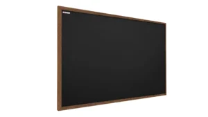 Lavagna nera da gesso in cornice di legno 60x40 cm - legno scuro
