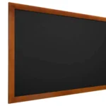 Lavagna nera da gesso in cornice di legno 100x80 cm LUX