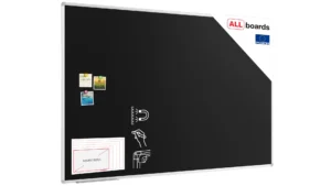 Lavagna magnetica da gesso nera 180×120 cm cornice EXPO