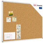 Bacheca in sughero (cornice in alluminio) 100x80 cm