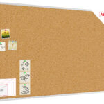 Bacheca in sughero (cornice in alluminio) 180x100 cm