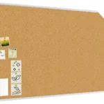 Bacheca in sughero (cornice in alluminio) 200x100 cm