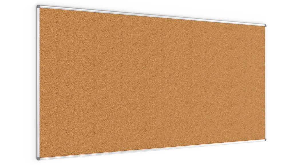 Bacheca in sughero (cornice in alluminio) 240×120 cm