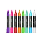 Set di pennarelli a gesso liquido CLASSIC: bianco, verde, blu, viola, rosa, rosso, arancione, menta