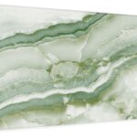 Tagliere in vetro MARMO VERDE 30x20 cm tagliere piano in vetro per cucina