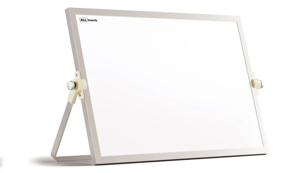 Lavagna magnetica cancellabile 30x20 cm per scrivania con supporto