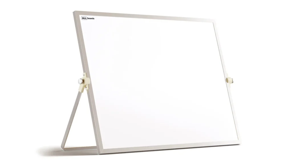 Lavagna magnetica cancellabile 40x30 cm per scrivania con supporto