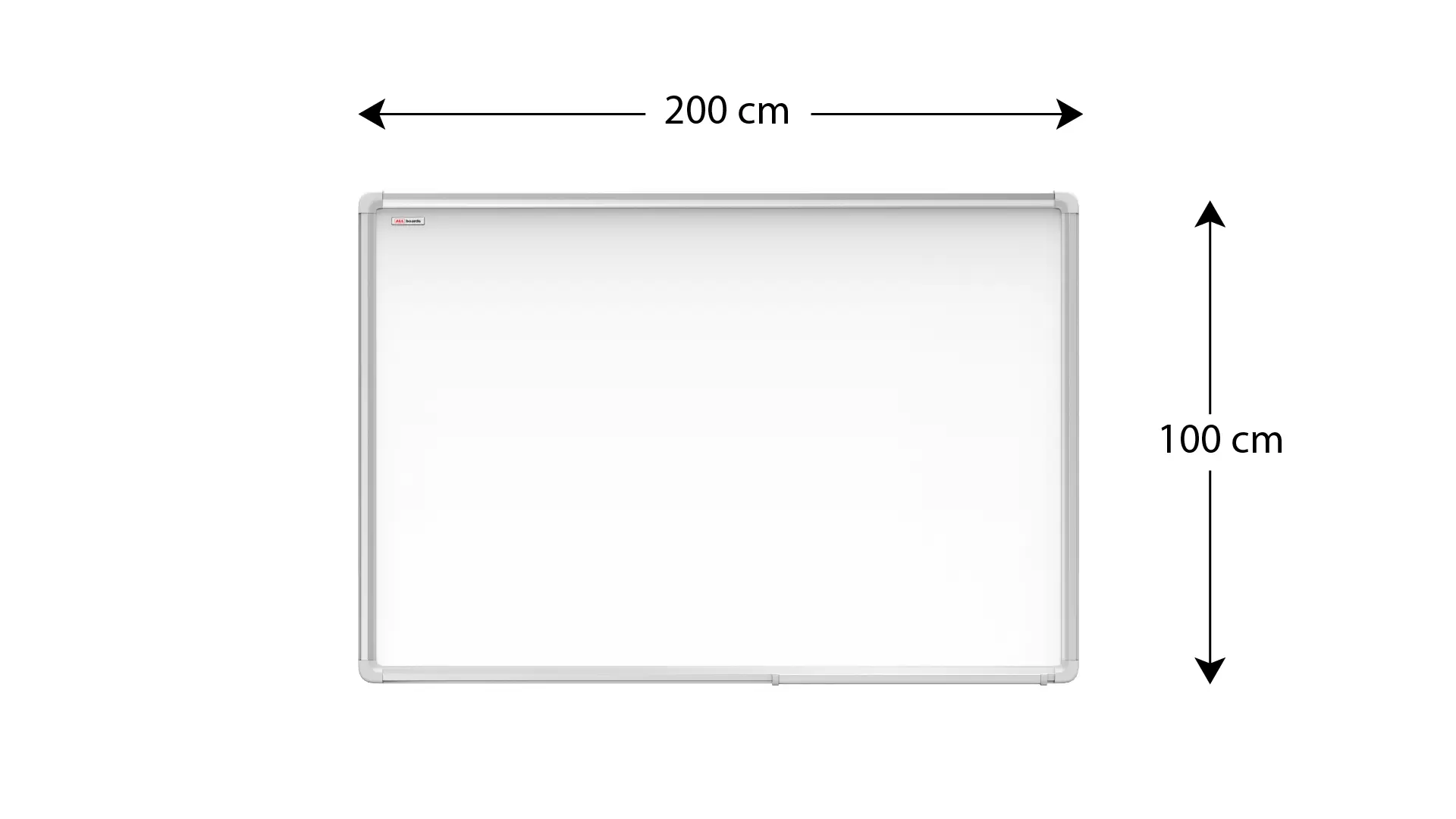 OUTLET Lavagna magnetica bianca cancellabile a secco (cornice in alluminio EXPO) 200x100cm - immagine 9