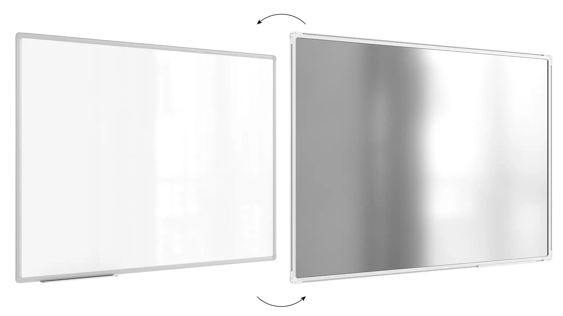 Lavagna magnetica bianca cancellabile a secco (cornice in alluminio EXPO) 300x120cm + SET DI ACCESSORI - immagine 11