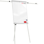 Lavagna a fogli mobili magnetica cancellabile a secco con bracci estendibili 100x70 cm