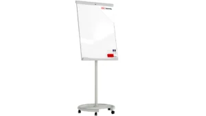 Lavagna portablocco magnetica bianca con ruote 100x70cm