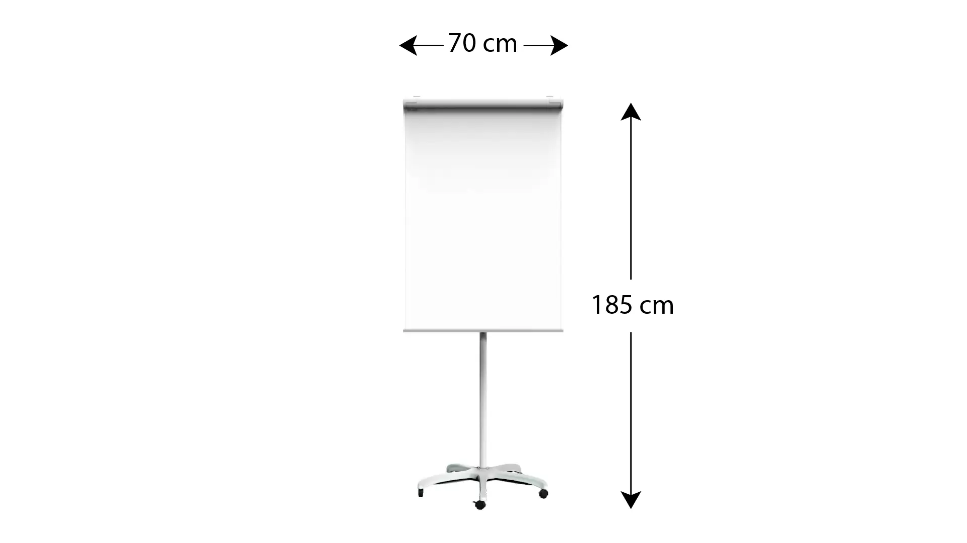 OUTLET Lavagna a fogli mobili magnetica su rotelle 100x70 cm - immagine 10