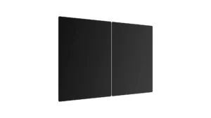 Tagliere in Vetro Universale NERO 2 Pezzi, Protezione per Piani Cottura, Piano di Lavoro, in Vetro Temperato, Decorazione Cucina, 52x30cm