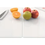Tagliere in Vetro Universale BIANCO 2 Pezzi, 52x30 cm