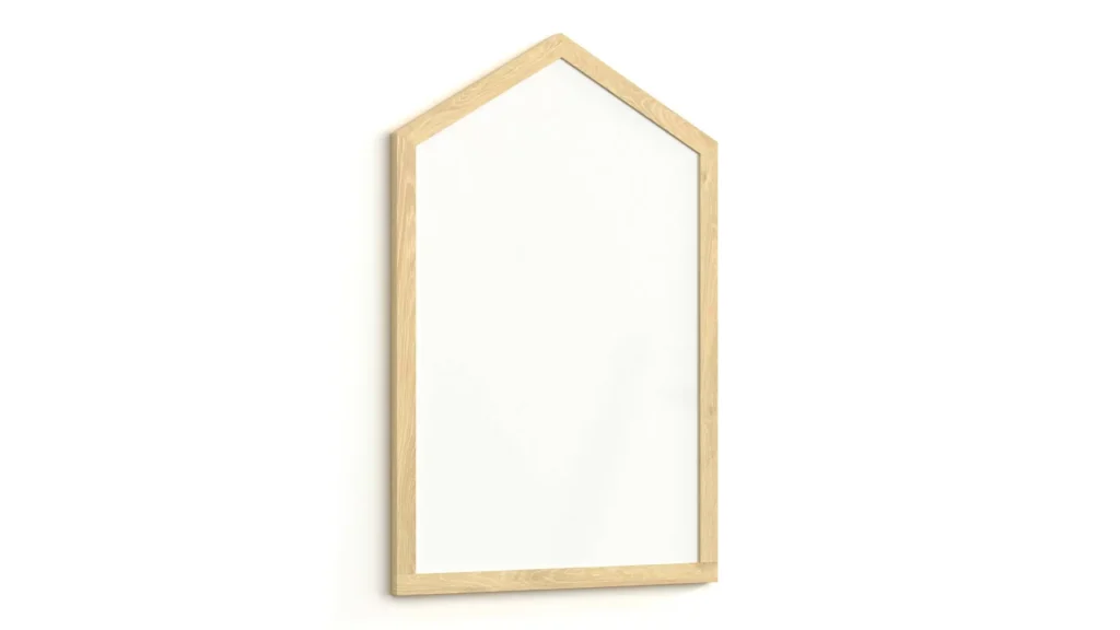 Lavagna bianca magnetica 90x60 cm a forma di casetta