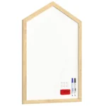 Lavagna bianca magnetica 90x60 cm a forma di casetta