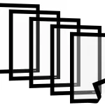 Busta portafogli magnetica A4 NERO - set 5 pezzi