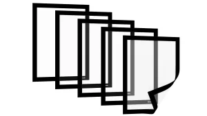 Busta portafogli magnetica A4 NERO - set 5 pezzi