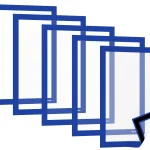 Busta portafogli magnetica A4 BLU - set 5 pezzi