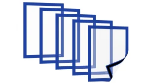Busta portafogli magnetica A4 BLU - set 5 pezzi