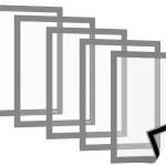 Busta portafogli magnetica A4 ARGENTO - set 5 pezzi