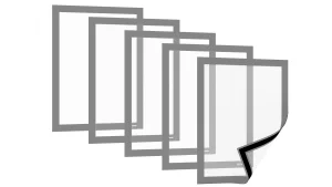 Busta portafogli magnetica A4 ARGENTO - set 5 pezzi