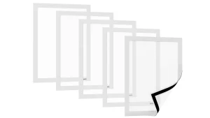 Busta portafogli magnetica A4 BIANCO - set 5 pezzi