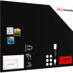 Lavagna magnetica 120×90 cm da GESSO NERA CHALKBOARD Metalboards+ accessori