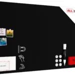 Lavagna magnetica 150×90 cm da GESSO NERA CHALKBOARD Metalboards+ accessori