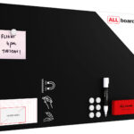 Lavagna magnetica 60×40 cm da GESSO NERA CHALKBOARD Metalboards+ accessori