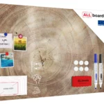 Lavagna magnetica in acciaio ANELLI ALBERO 90x60 cm MetalBoards lastra con stampa adatta per tutti i tipi di calamite + set di accessori GRATIS