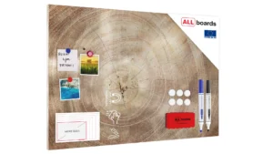 Lavagna magnetica in acciaio ANELLI ALBERO 90x60 cm MetalBoards lastra con stampa adatta per tutti i tipi di calamite + set di accessori GRATIS