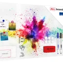 Lavagna magnetica in acciaio ESPLOSIONE DI COLORE HOLI 90x60 cm MetalBoards lastra con stampa adatta per tutti i tipi di calamite + set di accessori GRATIS