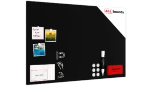 Lavagna magnetica 90×60 cm da GESSO NERA CHALKBOARD Metalboards+ accessori
