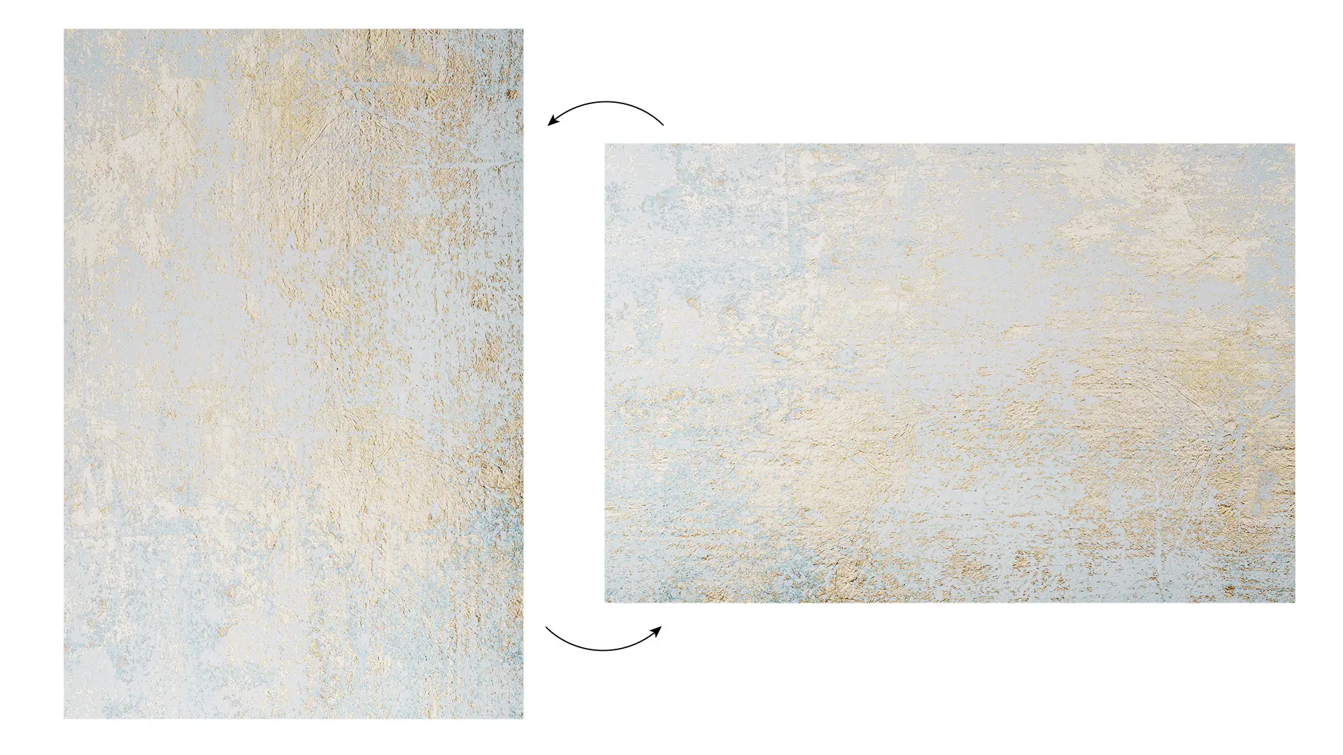 Lavagna magnetica in acciaio CEMENTO DORATO 90x60cm METALboards lastra adatta per tutti i tipi di calamite + set di accessori GRATIS - immagine 5