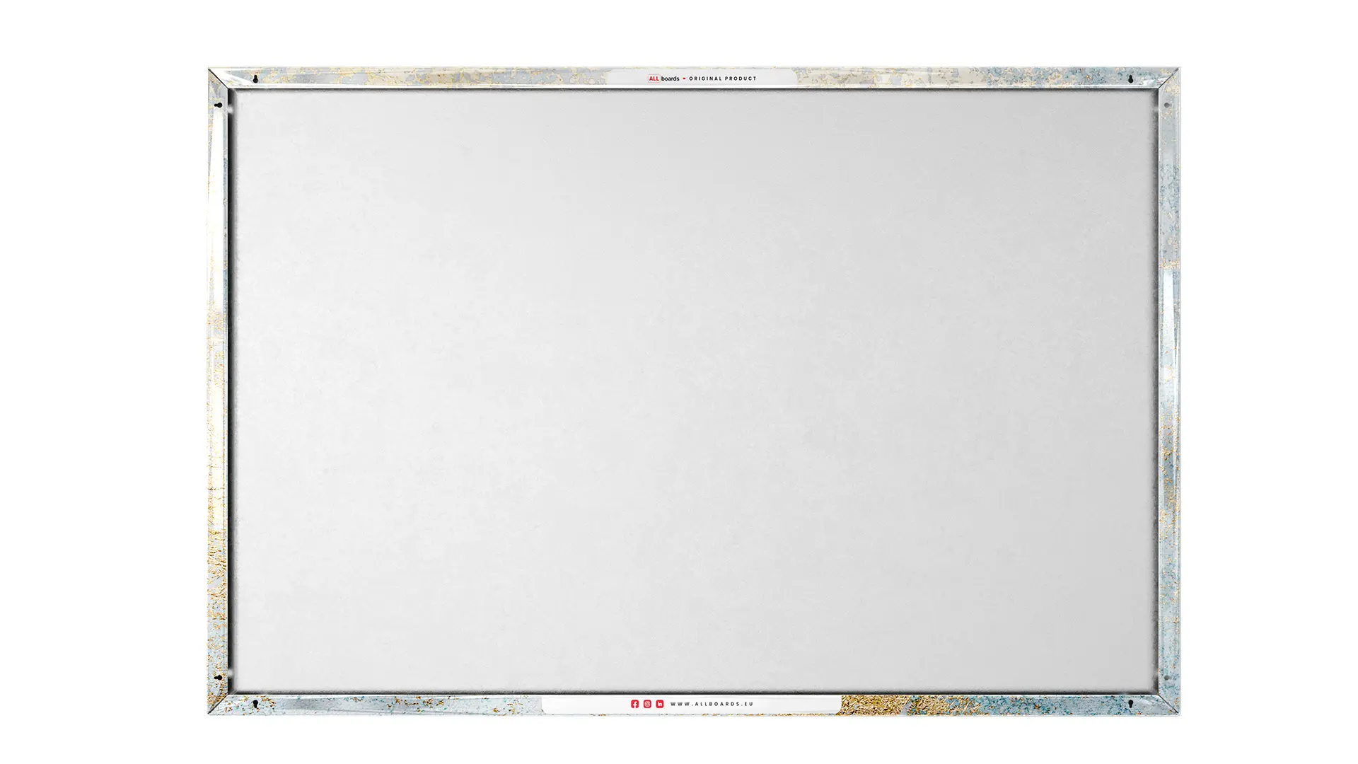 Lavagna magnetica in acciaio CEMENTO DORATO 90x60cm METALboards lastra adatta per tutti i tipi di calamite + set di accessori GRATIS - immagine 8