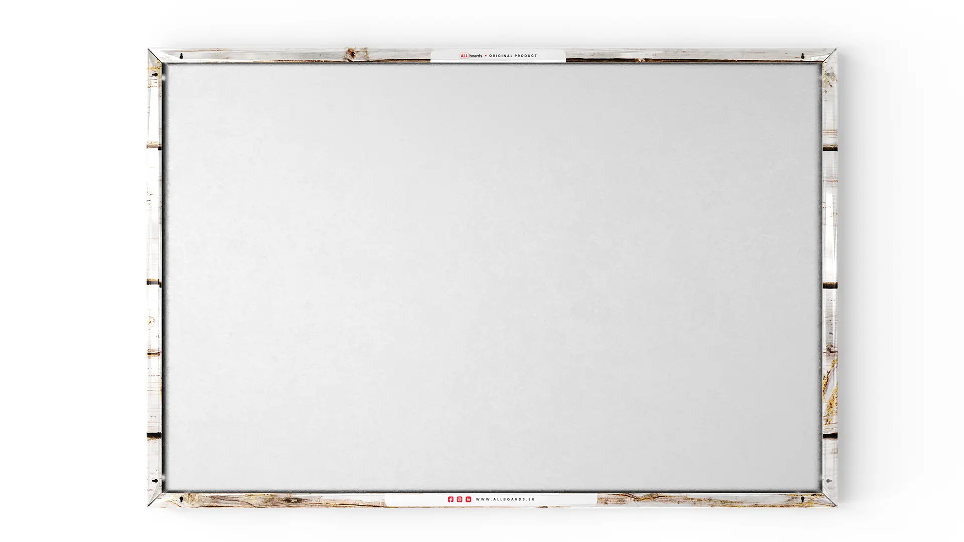 Lavagna magnetica in acciaio LEGNO BIANCO 90x60cm METALboards lastra adatta per tutti i tipi di calamite + set di accessori GRATIS - immagine 9