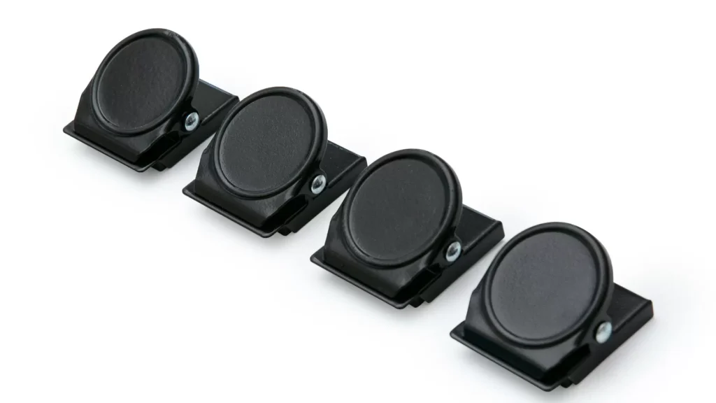 Clip magnetiche nere - set di 4 clip