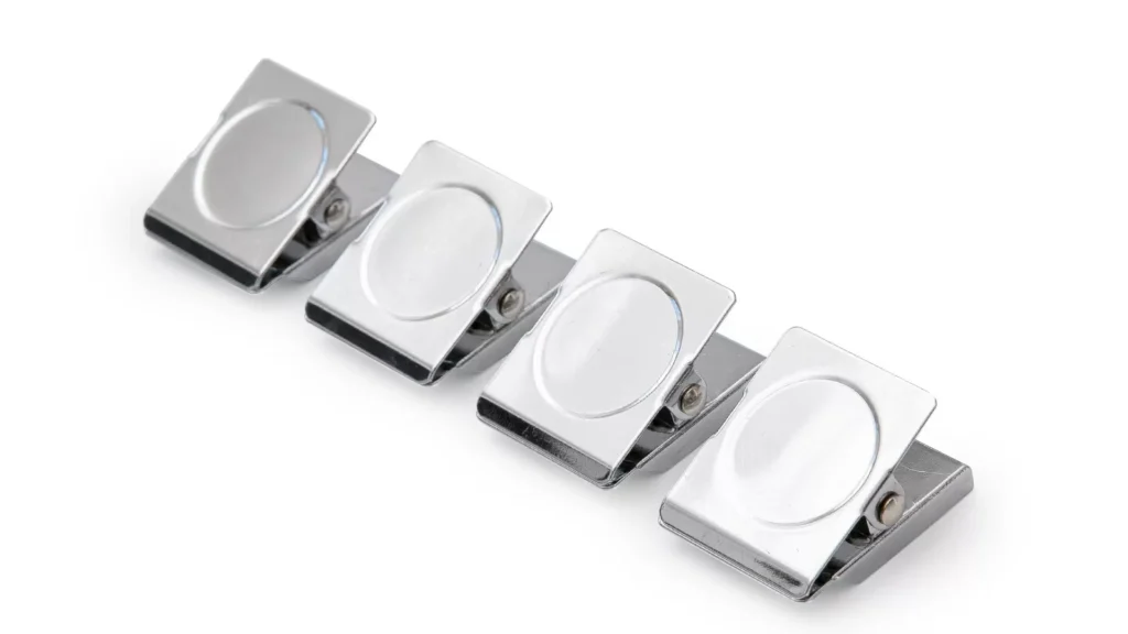 Clip magnetiche argento - set di 4 clip