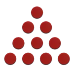 Calamite per lavagne magnetiche da 20mm - 10 pezzi ROSSE