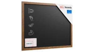 OUTLET Lavagna MAGNETICA nera da gesso in cornice di legno 100x80 cm