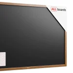 Lavagna magnetica resistente all'acqua 150x100 cm con cornice in legno CLASSICO MARRONE + gratis