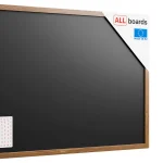 Lavagna magnetica resistente all'acqua 150x100 cm con cornice in legno CLASSICO MARRONE + gratis