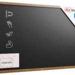 Lavagna MAGNETICA nera da gesso in cornice di legno 150x100 cm