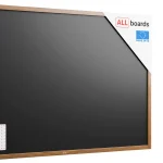 Lavagna magnetica resistente all'acqua 180x120 cm con cornice in legno CLASSICO MARRONE + gratis